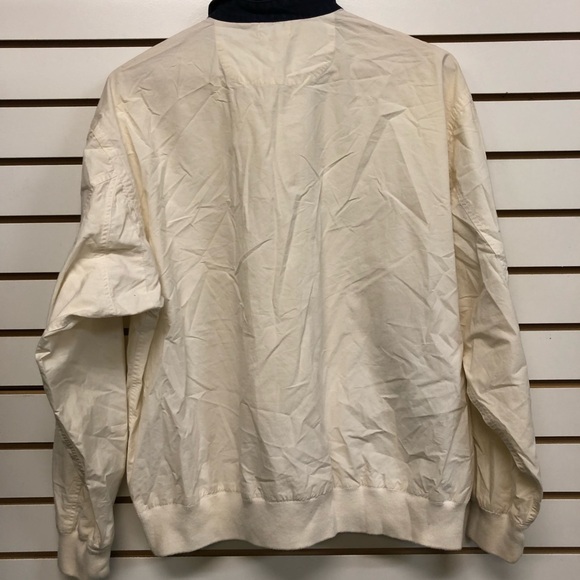 Men's Cream Jacket with Navy Collar - Picture 5 of 8